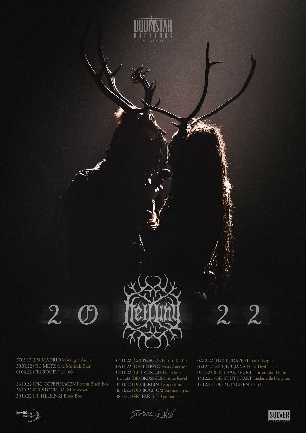 HEILUNG update tour schedule for 2021 / 2022 / 2023 Season of Mist