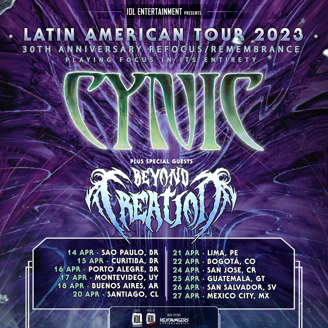 CYNIC + BEYOND CREATION Announce Latin American Tour Season of Mist