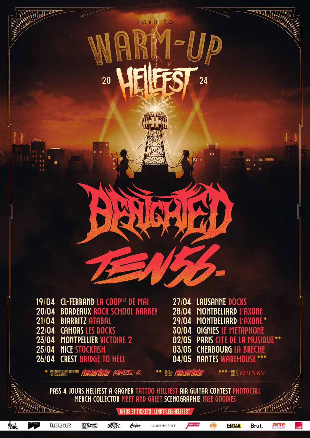 BENIGHTED Announce Hellfest Warm-Up tour 2024! | Season of Mist