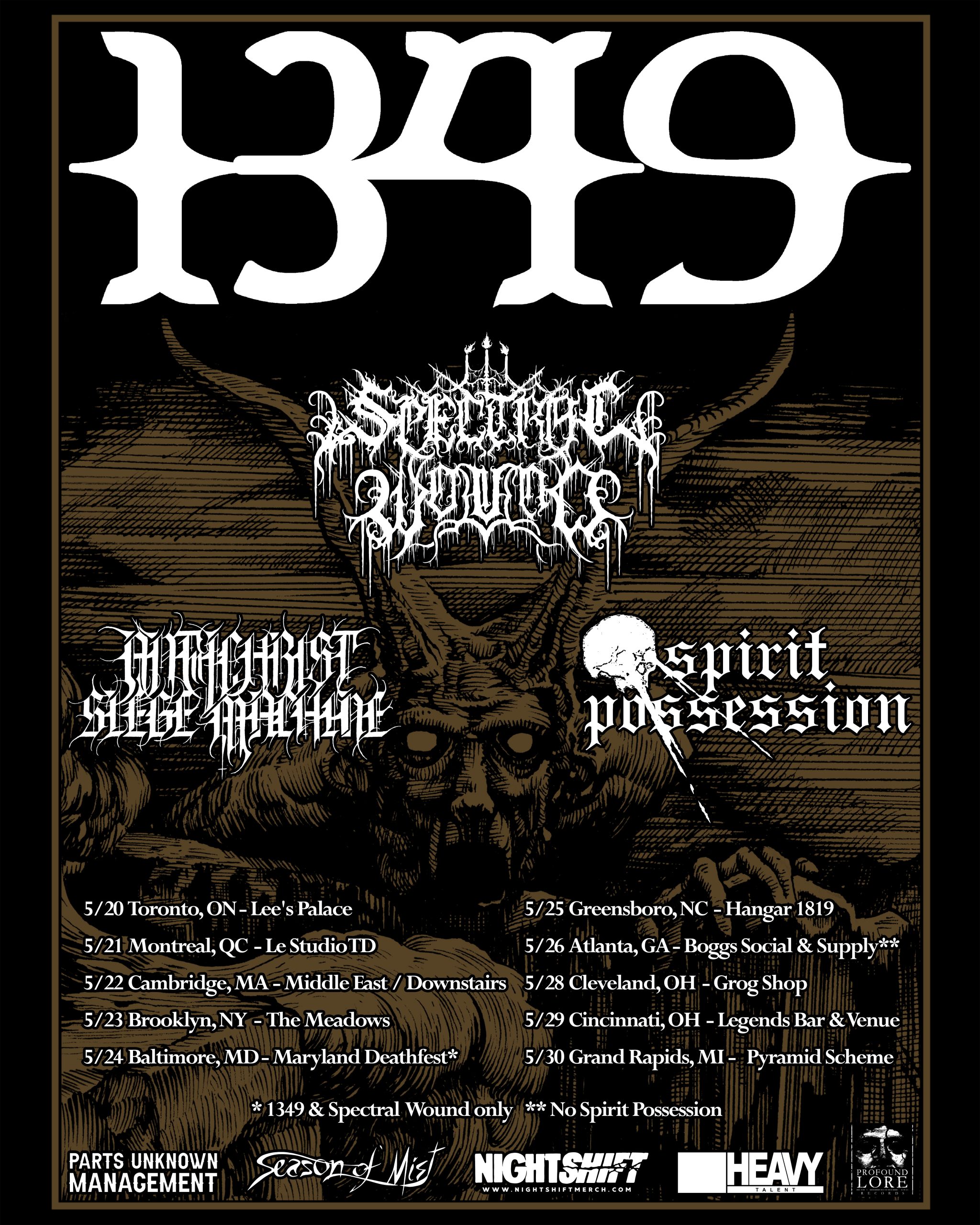 1349 Announce North American Tour | Season of Mist